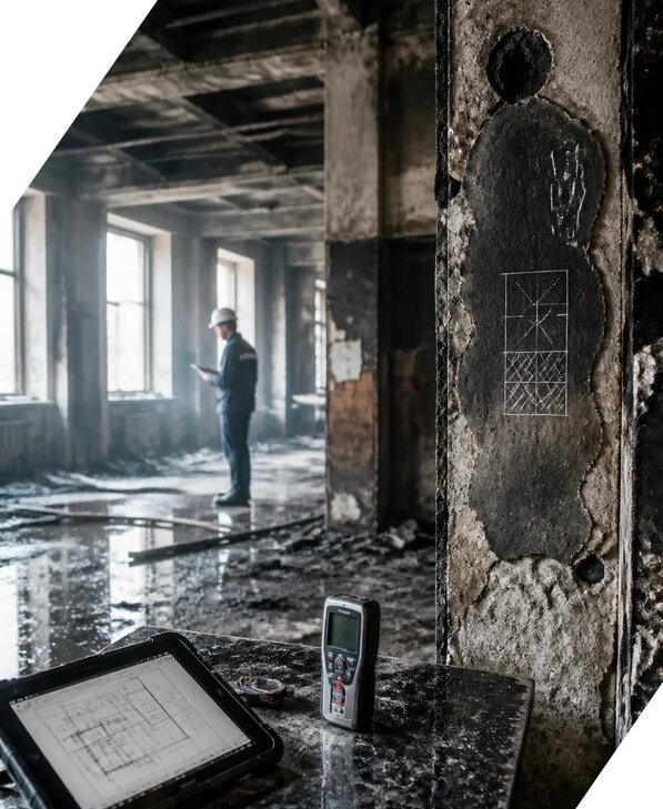 Обследование зданий после пожара в Юрге от 16044 р. | ЭкспертизаРоссия