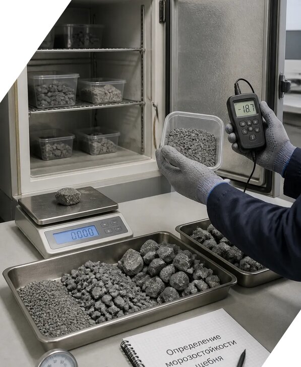 Определение морозостойкости щебня в Юрге от 3744 р. | ЭкспертизаРоссия
